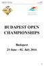 BUDAPEST OPEN CHAMPIONSHIPS