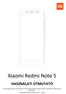 Xiaomi Redmi Note 5 HASZNÁLATI ÚTMUTATÓ. Xiaomi Redmi Note 5 Manual HU v oldal