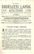 1917. JÚNIUS 15. ERDÉSZETI LAPOK AZ ORSZÁGOS ERDÉSZETI EGYESÜLET KÖZLÖNYE KIADJA: AZ ORSZÁGOS ERDÉSZETI EGYESÜLET. Szerkeszti : BUND KÁROLY