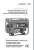 Generátor elektrického proudu / CZ Generátor elektrického prúdu / SK Elektromos áramot fejlesztő generátor / HU