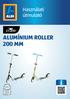 Alumínium roller 200 mm