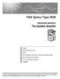 FAX Option Type Fax kezelési útmutató. Átvitel Egyéb átviteli funkciók Vétel. Egy dokumentum eltárolása