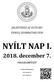 NYÍLT NAP I december 7.