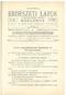 1914. OKTÓBER 15. ERDÉSZET] LAPOK AZ ORSZÁGOS ERDÉSZETI EQYESOLET KÖZLÖNYE KIADJA: AZ ORSZÁGOS ERDÉSZETI EGYESÜLET. Szerkeszti :