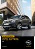 Termékinformáció. Termékinformáció OPEL ANTARA.