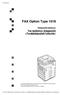 FAX Option Type Fax kézikönyv (kiegészítõ) <Továbbfejlesztett funkciók> Felhasználói kézikönyv