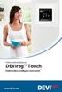 Felhasználói kézikönyv. DEVIreg Touch. Elektronikus intelligens termosztát.