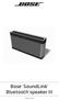 Bose SoundLink Bluetooth speaker III. Owner s Guide