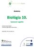 Biokémia Biológia 10. Szaktanári segédlet