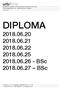 DIPLOMA BSc BSc