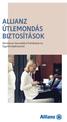ALLIANZ ÚTLEMONDÁS BIZTOSÍTÁSOK Általános Szerződési Feltételek és Ügyfél-tájékoztató