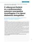 A vékonyrost-funkció és a cardiovascularis autonóm neuropathia összefüggése 2-es típusú diabeteses betegekben