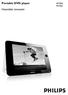 Portable DVD player. Használati útmutató PET830 PET832