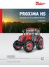 PROXIMA HS HASZNÁLATI ÉS KARBANTARTÁSI UTASÍTÁS 6/201. Ha traktor, akkor Zetor óta.