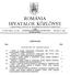 ROMÁNIA HIVATALOS KÖZLÖNYE A MONITORUL OFICIAL AL ROMÂNIEI KIVONATOS FORDÍTÁSA
