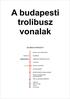 A budapesti trolibusz vonalak