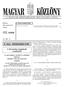 122. szám. II. rész JOGSZABÁLYOK. A Kormány tag ja i nak A MAGYAR KÖZTÁRSASÁG HIVATALOS LAPJA