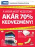 AKÁR 70% KEDVEZMÉNY! A VÁSÁR MOST KEZDŐDIK! 1000Ft 1/ Ft. áron 70% GOLD 5ÉV PLUS. 50x100 CM