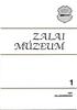 ZALAI MÚZEUM 1987 ZALAEGERSZEG