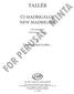 TALLÉR ÚJ MADRIGÁLOK NEW MADRIGALS VEGYESKARRA FOR MIXED CHOIR. I. Vivamus, mea Lesbia EDITIO MUSICA BUDAPEST