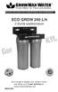 WATER SYSTEMS FOR HYDROPONICS AND GARDENING. ECO GROW 240 L/h