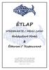 ÉTLAP SPEISEKARTE / MENÜ CARD. Halászkert Hotel & Étterem / Restaurant