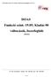 DOAS Funkció szint: 19.05; Kiadás 00 változások, összefoglaló