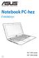 Notebook PC-hez. E-kézikönyv : X551 sorozat 14.0 : X451 sorozat