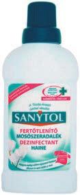 * SANYTOL FERTŐTLENÍTŐ MOSÓSZERADALÉK 500 ml/db 1061, 25 1347, 79 1 l: 495,51 613,
