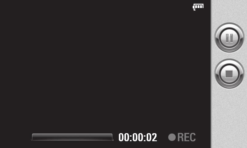 Na dnu ekrana biće prikazan naziv video zapisa uz četiri ikone na desnoj strani.