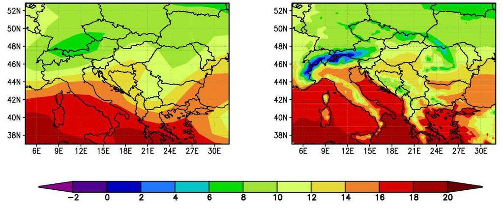 Regionális sajátosságok Globális modellek: 250-100 km-es rácssűrűség Finomítás: leskálázási módszerek Regionális éghajlati modellezés Kisebb terület, nagyobb felbontás: 10-25 km Fizikai