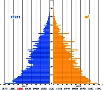A B C D 2. ábra. A társadalmi szerkezet változása az elmúlt évszázadban. A = XX. századelő; B = 1930; C = 1960; D = 1990.
