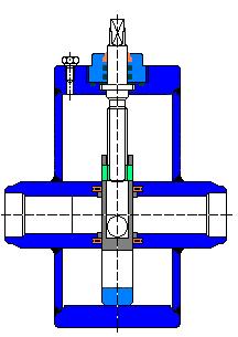3.1.7.1.1.2.2 Nem olajfeltöltésű tolózár Alkalmazási tartomány: DN40 DN300 Alkalmazási nyomástartomány: pü=0-10 bar Olajfeltöltésű tolózár minta ábra (RMA ASR) 3.1.7 ábra Nem olajfeltöltésű tolózár minta ábra (FRIATEC RHEGA) 3.
