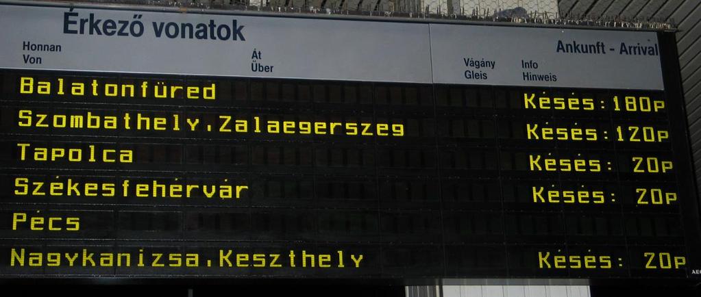 berlini főpályaudvaron Induló járatok valós