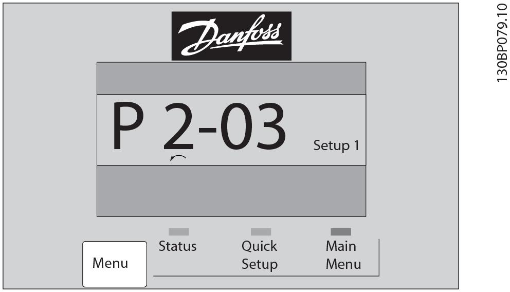 Programozás VLT AQUA Drive FC 202 2 A 17 Setup 1 130BP078.10 2.2.18 Az LCP gombjai A helyi vezérlésre szolgáló gombok az LCP alsó részén találhatók. Ábra 2.