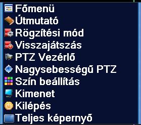 8. PARANCSIKON MENÜ Előnézeti módban jobb egérgomb kattintással elérheti az asztali parancsikon menüt.