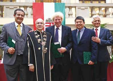 CEREMONY The Senate of the University of Debrecen awarded the Visiting Professor's mandates to Dr. György Sándor, Dr. Nezar Watted and Dr. Chung How Kau.