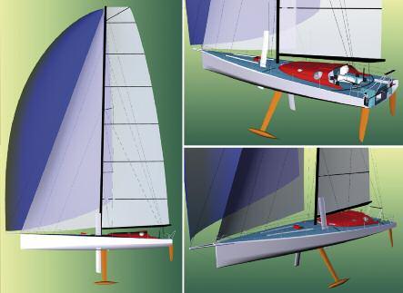 A Spirit of Hungary 3D látványterve / 3D design of the sailboat Spirit of Hungary digitális rajz, hajóhossz: 60 láb (18,28 m), hajómagasság a vízvonaltól: 29 m, vitorlázat: 600 m² Fotó: www.