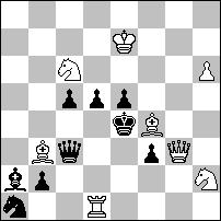 Dombrovskis- és pszeudo Le Grand-téma A31 Marjan Kovačević, Phénix 1999. I. díj #2 8+9 Megoldás: 1. c1? [2. g6/ g4#] 1...bxc1~!; 1. g5? [2. g4# (A)] 1... e3 2. xe5#, 1... d2 2. xf3# (B), de 1... f5!