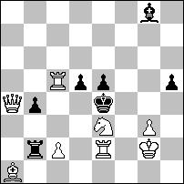 .. e3+ (b) 2. f4# (B), 1... d1 2. xe2#, 1... c~ 2. c3#, 1... b~ 2. (x)c5#. Zagorujko- és Le Grand-téma A33 Ruszlan Szurkov Diagrammes 2000. 1. dicséret #2 8+7 Megoldás: 1.
