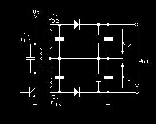 szelektivitás adódna. Ezért a jelet a második keverő fokozatra vezetjük, amely az ábra szerinti példában a második oszcillátor 5,1 MHz-es jelével keveri azt.