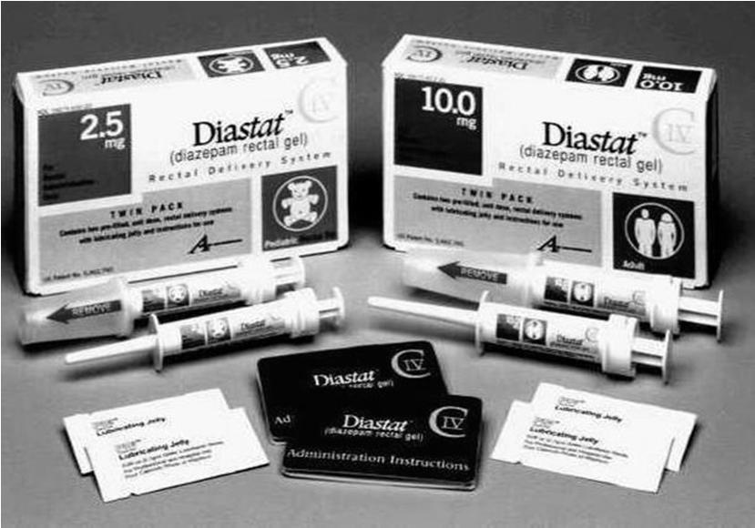 A gyors felszívódás leginkább gélek alkalmazásával lehetséges (DIASTAT ). (H.a.: diazepam, alkalmas epilepszia kezelésére, amikor a beteg képtelen a nyelésre.