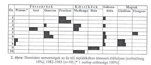 Őz táplálkozása