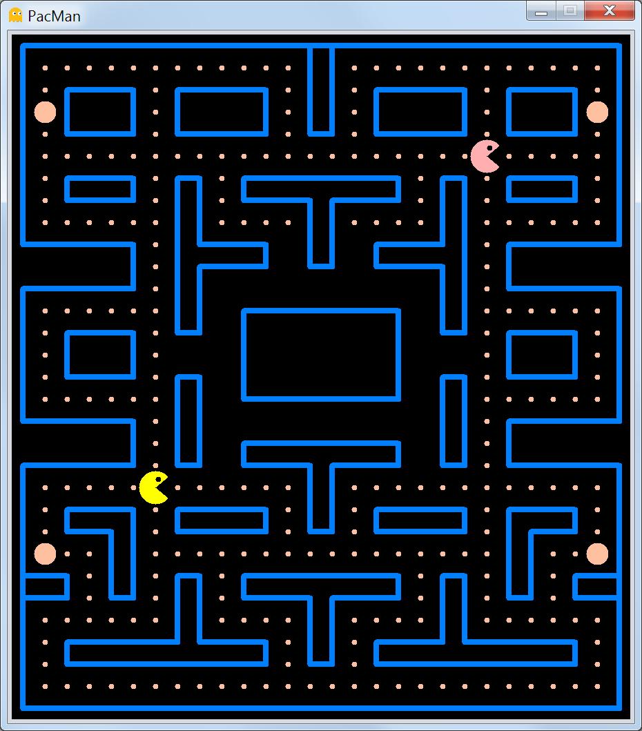 PacMan Készítsünk egy szellem mentes két személyes PacMan játékot Ha a