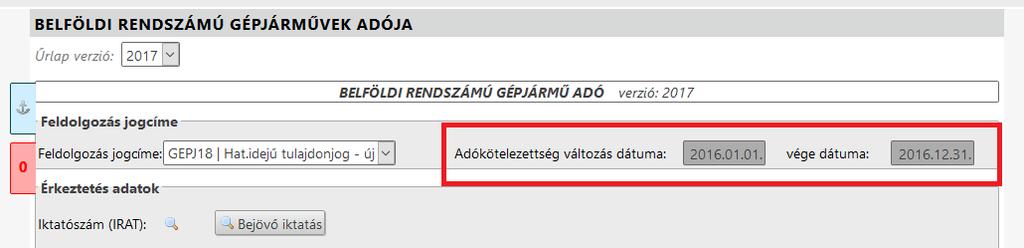 Mivel az adatszolgáltatás elektronikus, és automatikus határozatkészítés ebben az esetben nem lehetséges, az Érkeztetési adatokhoz felvételre került egy Bejövő iktatás nevű nyomógomb,