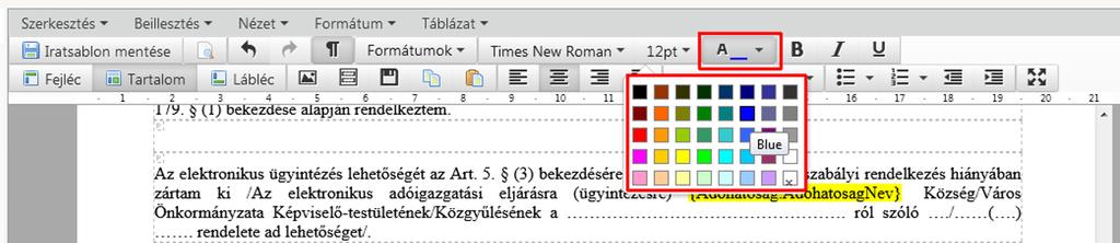 Sormagasság állíthatóság Az iratsablon szerkesztés egy új funkcióval bővült, lehetőség van bekezdésenként a sorköz