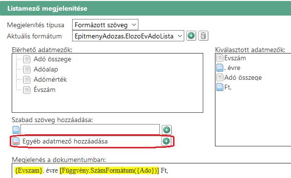 2. Idegenforgalmi adó - bevallások kimutatása Felhasználói igények figyelembevételével elkészítésre