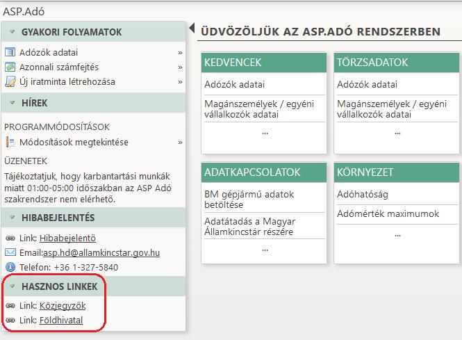 12.Belföldi rendszámú gépjárművek táblában adózó típus megjelenítése Felhasználói igény alapján a Belföldi rendszámú