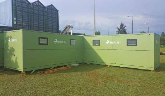 FOLDING UNIVERSAL CONTAINER Length: Width: Useful (net) area: Clear height: Net illumination surface of windows: Light transmission factor of windows: Net dimensions of door opening (width x height)