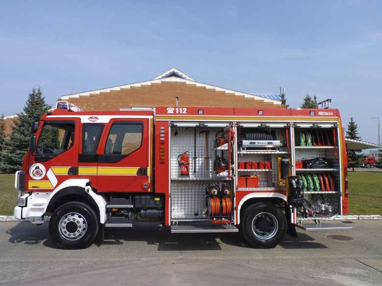 HEROS AQUADUX- X 4000 fire engine Superstructure: Pump: Foam mixer: Water tank: Foam tank: HEROS developments: Control: RÁBA R16.